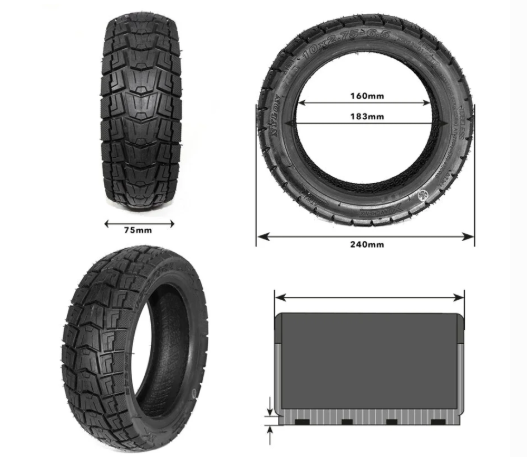 Anvelopă 10x2,75 Tubeless Cityroad Xuancheng pentru Trotinetă Electrică [5]