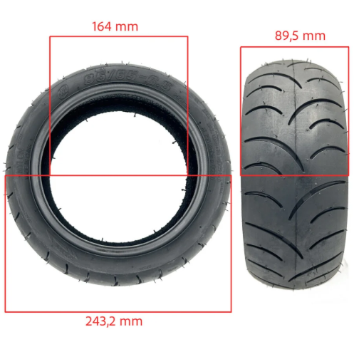 Anvelopa trotineta electrica Wanda 85/65-6.5 tubeless cityroad [2]