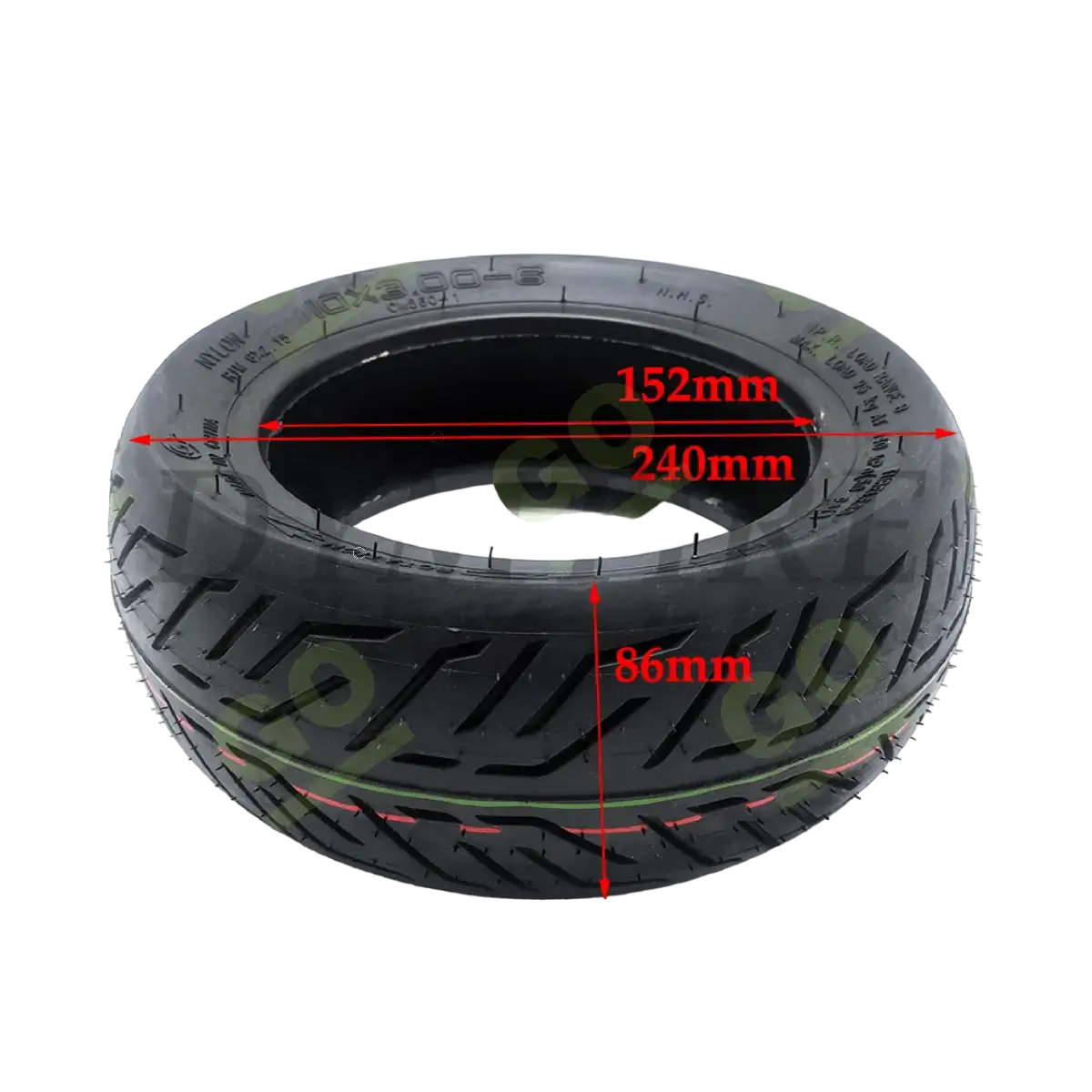 Anvelopa tubeless 10x3.00-6 CST pentru trotinete Kugoo, Kaabo, Dualtron, Zero, Speedway [2]