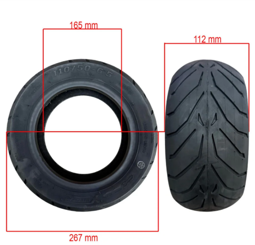 Anvelopa Tubeless 110/50-6.5 CityRoad Xuancheng pentru Trotinetă Electrică [2]