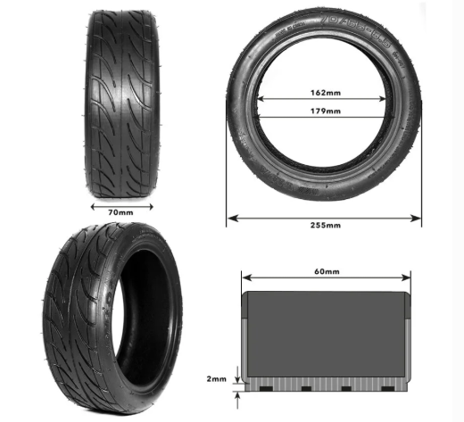 Anvelopă tubeless 70/65-6.5 Innova Cityroad Ninebot Mini Pro [2]