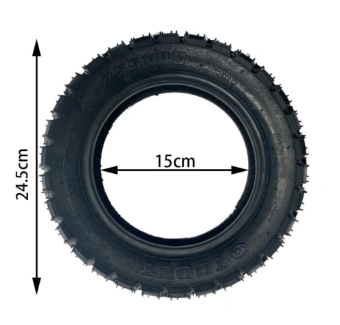 Anvelopă TUOVT Offroad Tubeless 10×3–6 (255×80) trotinetă electrică [2]