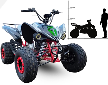 ATX125R Raptor Quad 125CC 9HP 50KMH Semi-Automatic [2]