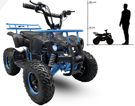 ATX49 Quad 49CC 2-Stroke 35KMH cu Bagage Rack [2]