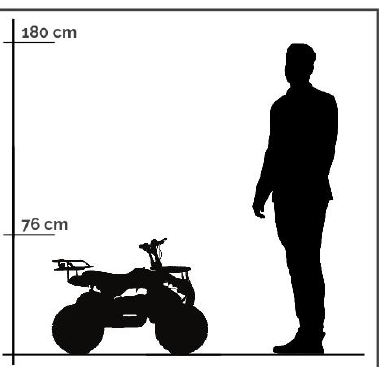 ATV Copii 49cc Benzină ATX49 Quad – Portbagaj, 35 km/h [3]