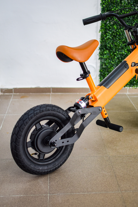 Bicicleta Copii Electrica C1, Anvelopa 12 inch, Motor 200w, 10km autonomie [11]