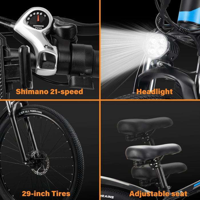 Bicicleta Electrica E8, roti 29 inch, 48V 17,5ah, 750W, 48 km/h [8]
