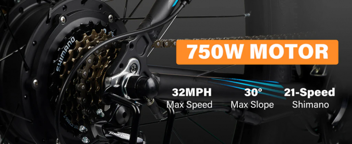 Bicicleta Electrica E8, roti 29 inch, 48V 17,5ah, 750W, 48 km/h [10]