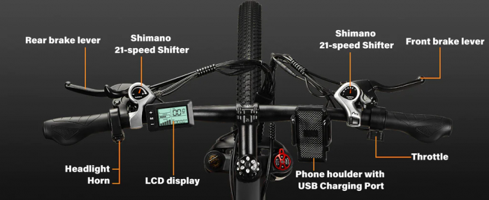 Bicicleta Electrica E8, roti 29 inch, 48V 17,5ah, 750W, 48 km/h [14]