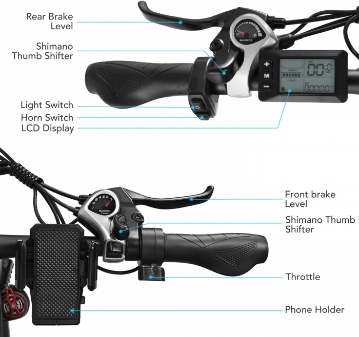 Bicicleta Electrica E8, roti 29 inch, 48V 17,5ah, 750W, 48 km/h [5]