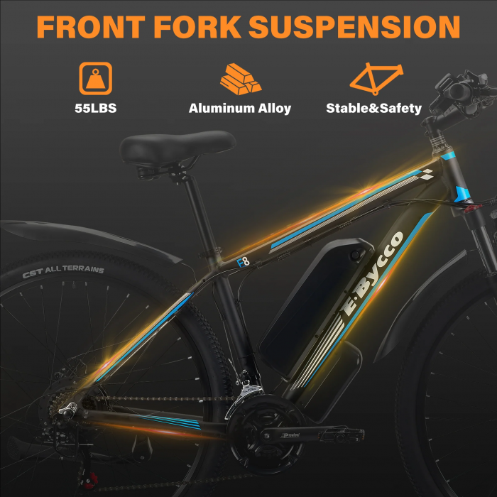Bicicleta Electrica E8, roti 29 inch, 48V 17,5ah, 750W, 48 km/h [7]