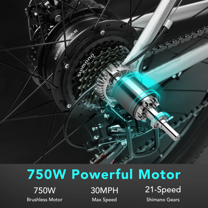 Bicicleta Electrica E8, roti 29 inch, 48V 17,5ah, 750W, 48 km/h [6]