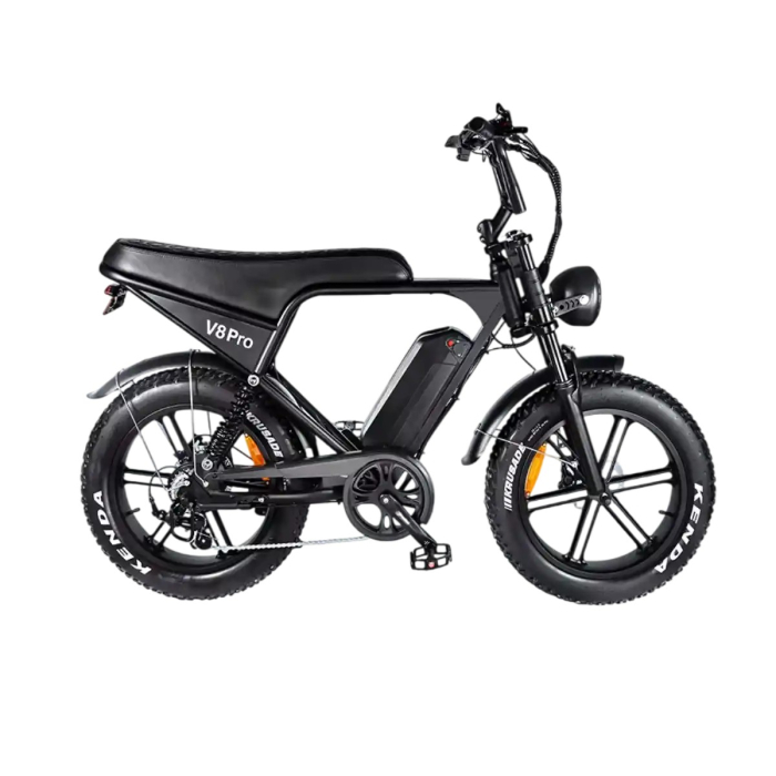 Bicicleta electrica OUXI V8 Pro, 250W, baterie 48V 15Ah, autonomie 60 km, roti 24x4.0, frane hidraulice [2]