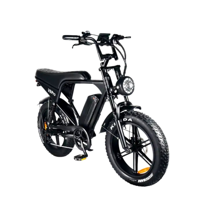 Bicicleta electrica OUXI V8 Pro, 250W, baterie 48V 15Ah, autonomie 60 km, roti 24x4.0, frane hidraulice [4]