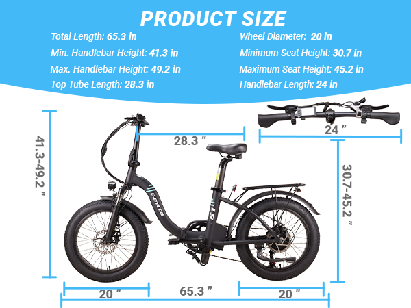 Bicicletă electrică S1 20” cu baterie 36V 10.4Ah, autonomie până la 50 km și Shimano 7 viteze. Ideală pentru oraș și deplasări zilnice. [12]