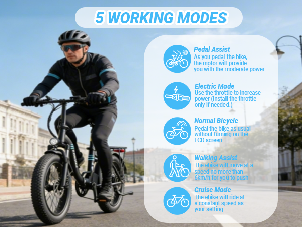 Bicicletă electrică S1 20” cu baterie 36V 10.4Ah, autonomie până la 50 km și Shimano 7 viteze. Ideală pentru oraș și deplasări zilnice. [7]
