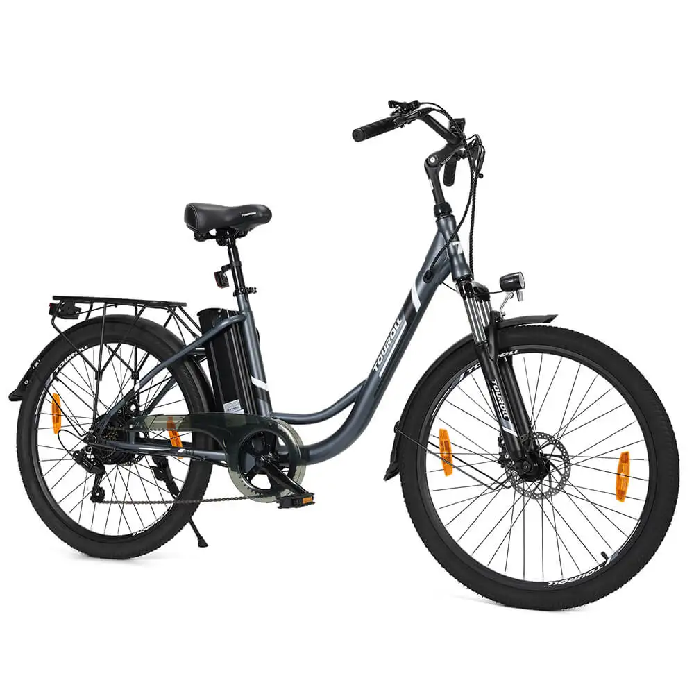 Bicicletă Electrică Touroll B1 250W 36V 15.6Ah 90 km 26 Inch Shimano 7 Viteze [1]