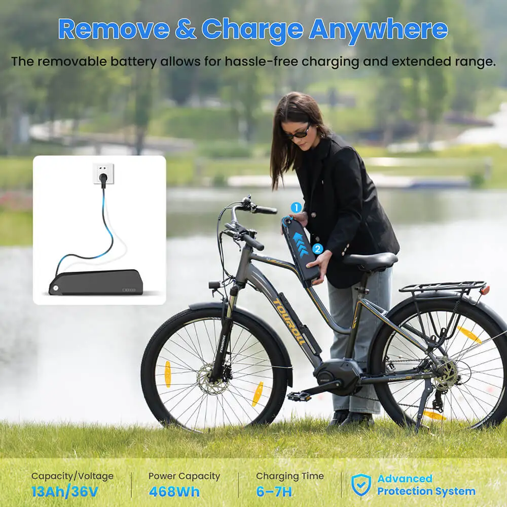 Bicicletă Electrică Touroll MA2 Mid-Drive 250W 36V 13Ah Autonomie 100km [15]