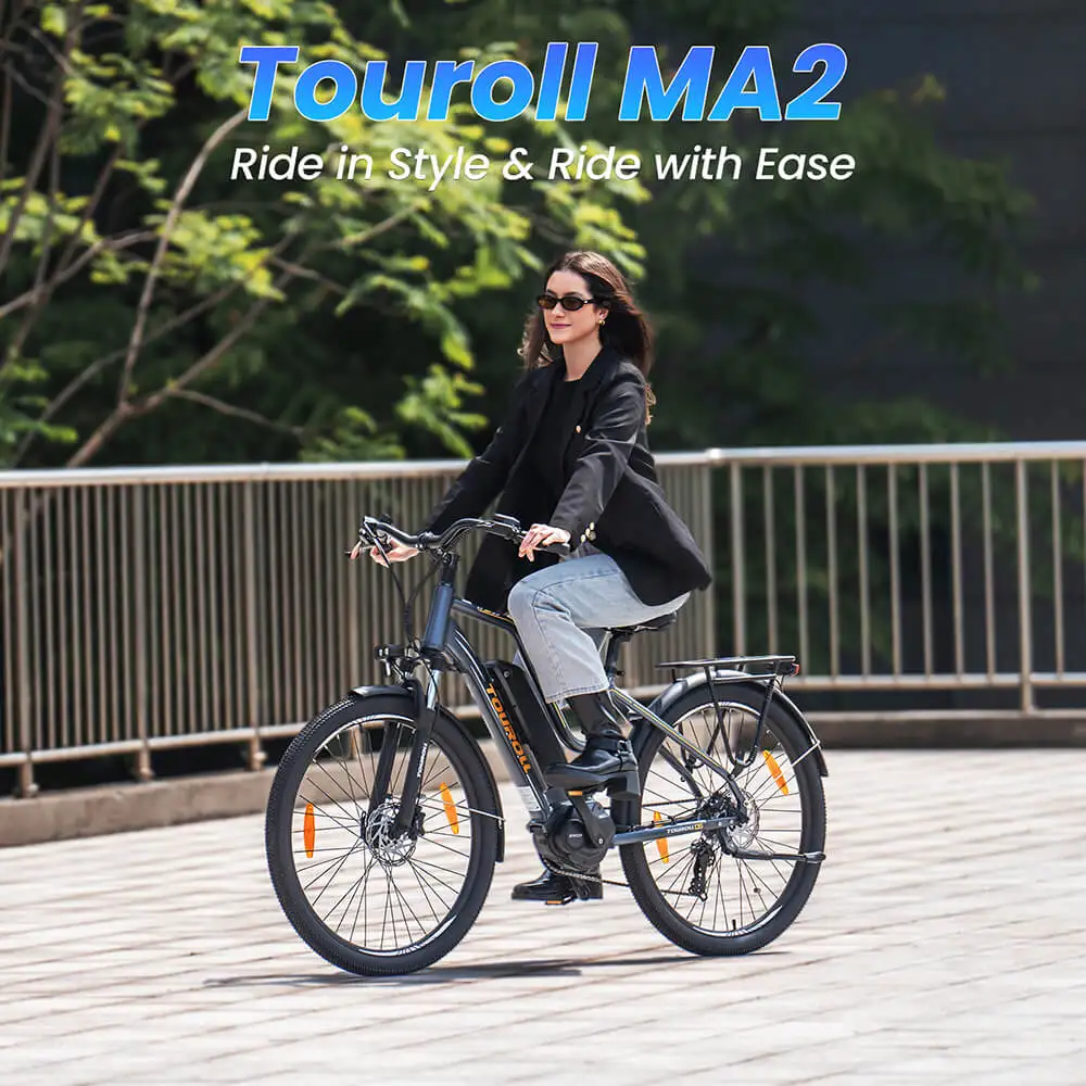 Bicicletă Electrică Touroll MA2 Mid-Drive 250W 36V 13Ah Autonomie 100km [7]
