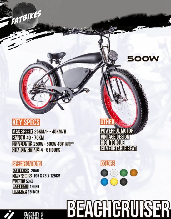 Bicicleta electrica ULTRA Beachcruiser Fat Bike 26 inch [2]