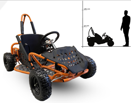 Buggy Electric DBX1000 1000W 48V 30kmh Autonomie 15km [2]