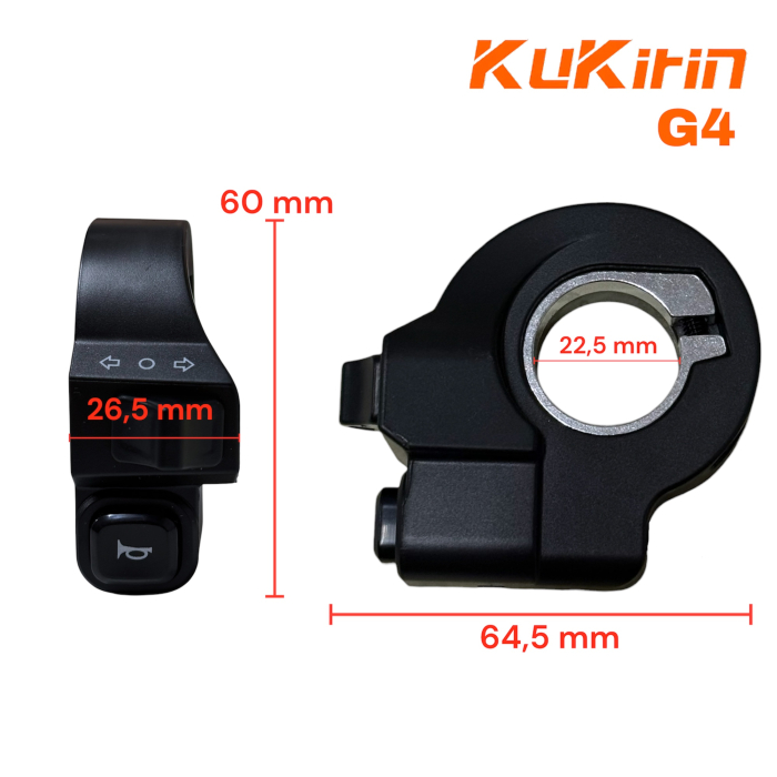 butoneră Kukirin G4, comutator Kukirin G4, buton claxon trotinetă, piese Kukirin G4, comandă ghidon trotinetă, întrerupător trotinetă electrică, accesorii Kukirin, piese schimb G4 [2]