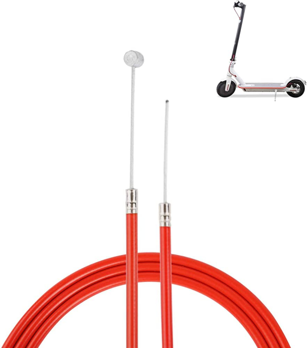 Cablu de frana generic 1.8 metri, culoare rosie, pentru trotineta electrica [5]
