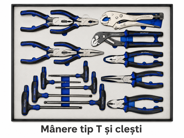 Cărucior Scule Profesional UltraToolz 6/7 JUMBO – Model Nou 2026, 7 Sertare, Set Complet, 80KG [4]
