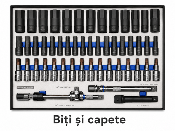 Cărucior Scule Profesional UltraToolz 6/7 JUMBO – Model Nou 2026, 7 Sertare, Set Complet, 80KG [6]