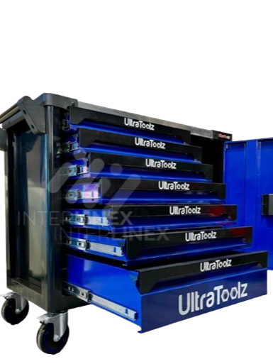 Cărucior Scule Profesional UltraToolz 6/7 JUMBO – Model Nou 2026, 7 Sertare, Set Complet, 80KG [10]