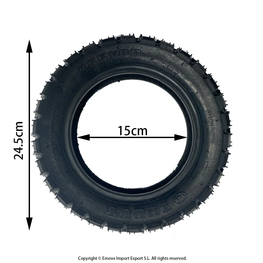 Cauciuc off-road trotineta 10×3-6 (255×80) [Tuovt] [2]