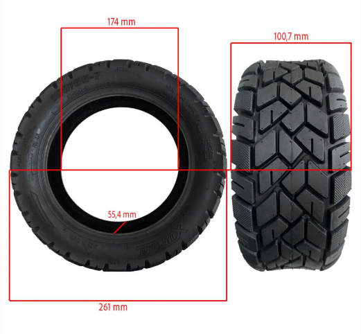 Cauciuc Offroad Tubeless 100/55-7 Xuancheng pentru Trotinete Electrice [2]