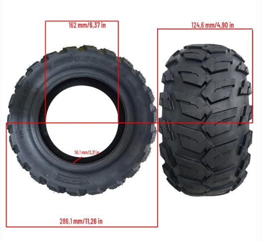 Cauciuc Offroad Tubeless 12x4.5–6.5 Xuancheng pentru Trotinete Electrice [2]