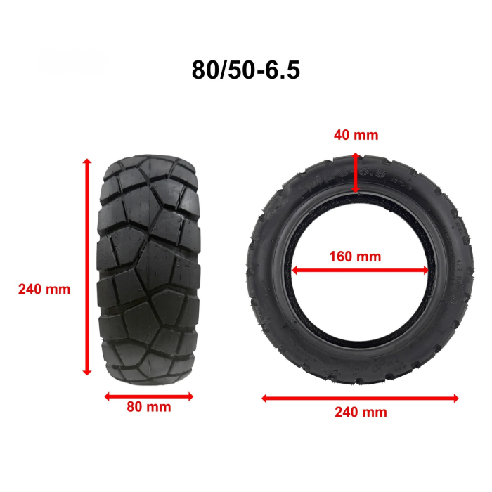 Anvelopă 80/50-6.5 KuKirin T3 Off-Road Tubeless [3]