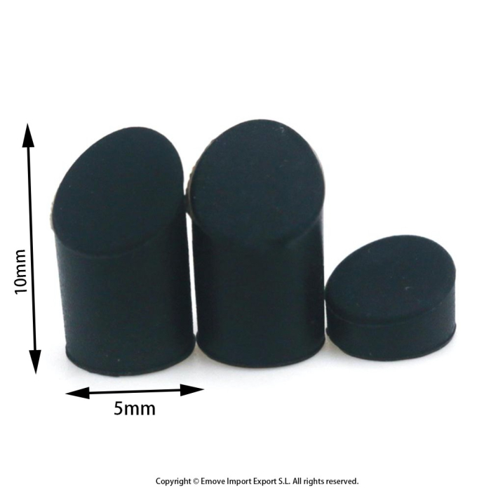 Cauciucuri negre pentru suruburile aripii spate Xiaomi (3 bucati) [4]