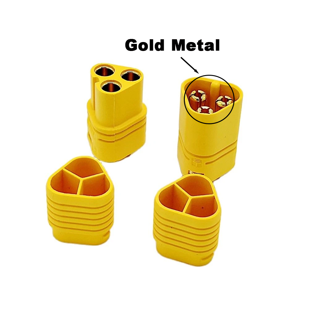 Conector MT60 (5 perechi) 5M/5F + 10 protectii pentru trotinete si biciclete electrice [3]