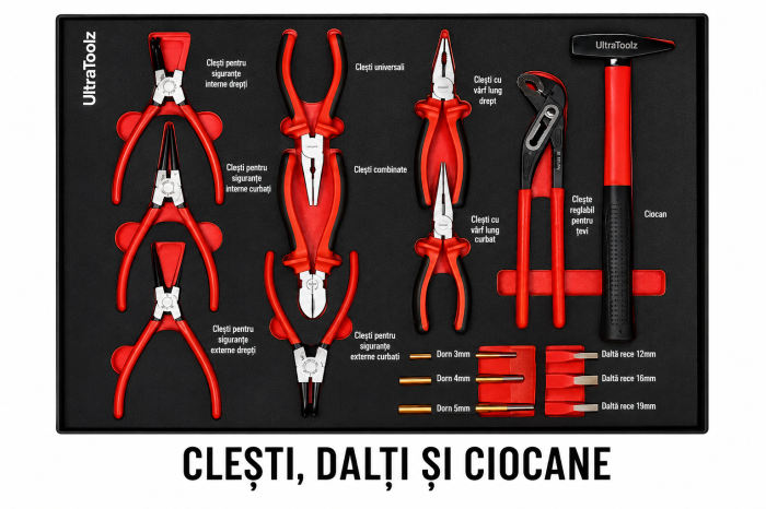 Dulap Scule BASIC 7 Sertare 299 Piese | Troler Service 75KG [9]
