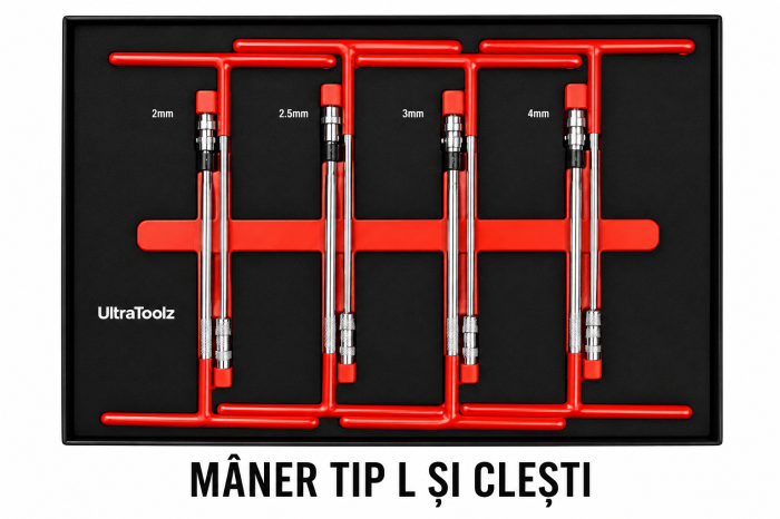 Dulap scule profesional 8 sertare 350 piese cu cheie dinamometrica UltraToolz [7]