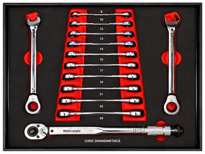 Dulap scule profesional 8 sertare 350 piese cu cheie dinamometrica UltraToolz [4]