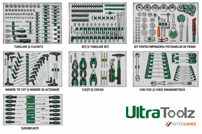 Dulap Scule UltraToolz 7/8 PRO XXL cu Cheie Dinamometrică – Carucior Atelier Profesional [3]
