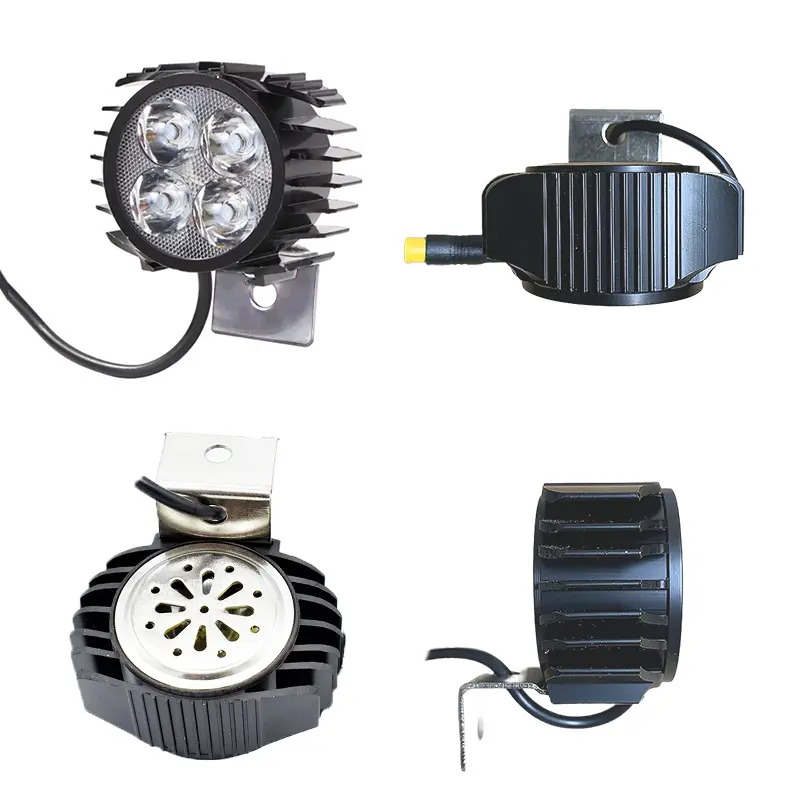 Far LED cu claxon 12-72V impermeabil pentru trotineta electrica Smartgyro si modele compatibile [4]