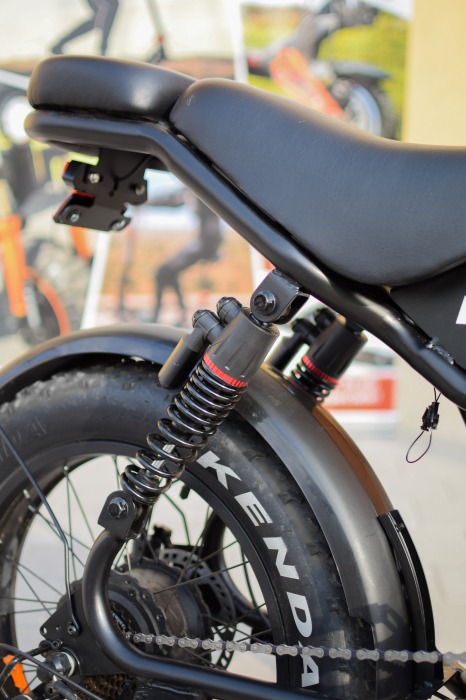 Fat-Bike Electric, Bicicleta C93, 1000w, Roti 20 inch, 55 km/h, Maro [3]