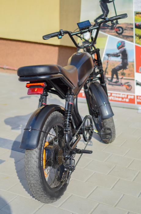 Fat-Bike Electric, Bicicleta C93, 1000w, Roti 20 inch, 55 km/h, Maro [19]