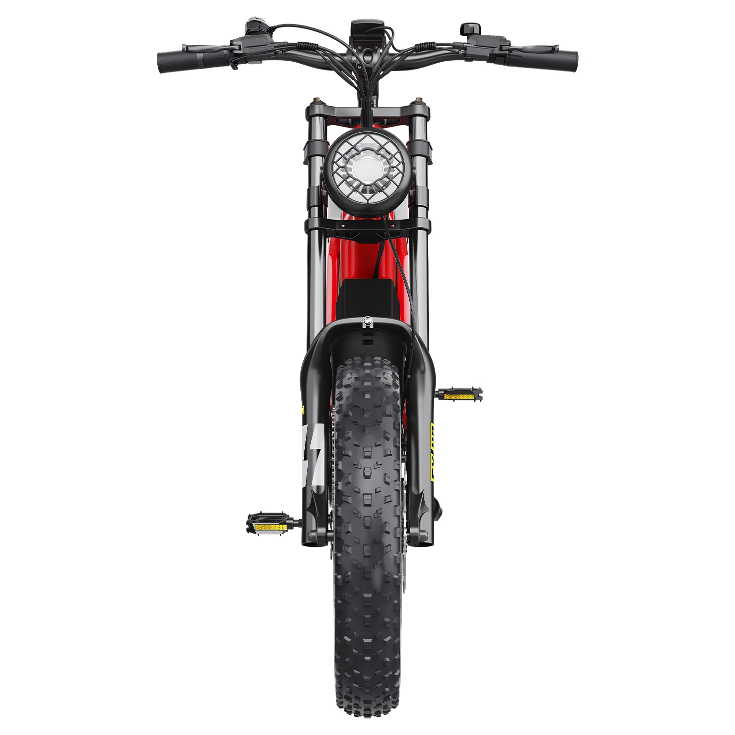 Bicicletă Electrică Hidoes B6 1200W 48V 15Ah Fat Tire 20×4” Roșu [3]