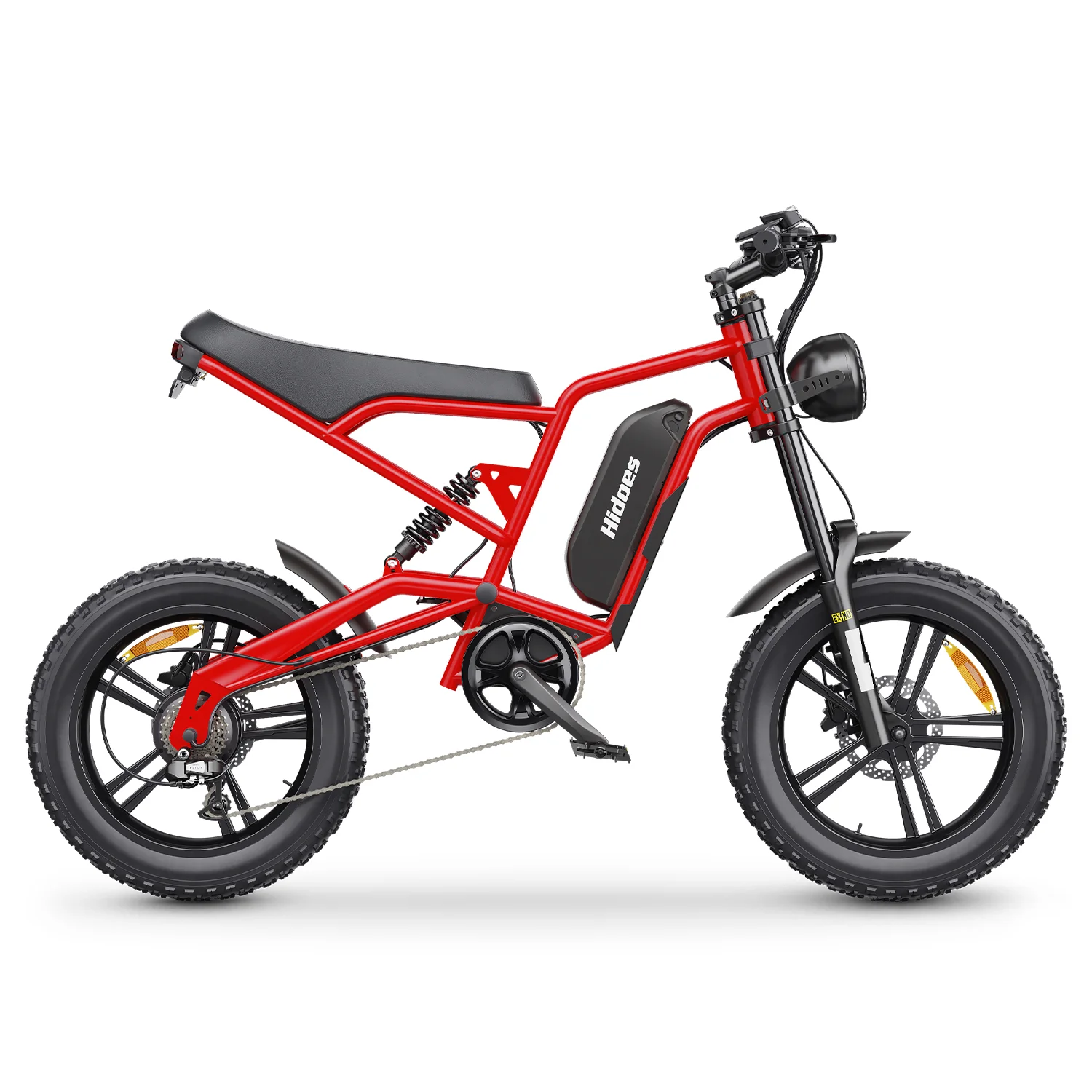 Bicicletă Electrică Hidoes B6 1200W 48V 15Ah Fat Tire 20×4” Roșu [8]