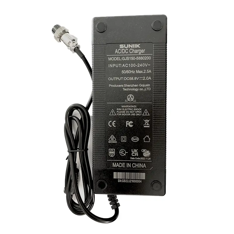 Încărcător premium 58,8V 2A (conector GX16 cu 3 pini) – pentru trotinetă electrică [Suniik] [2]