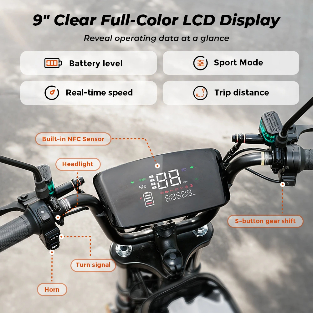 iScooter DX5 – Scuter Electric 1500W, Baterie 48V 15.6Ah, Roți 15”, Autonomie 72 km, Viteză 55 km/h, Suspensie Hidraulică [19]