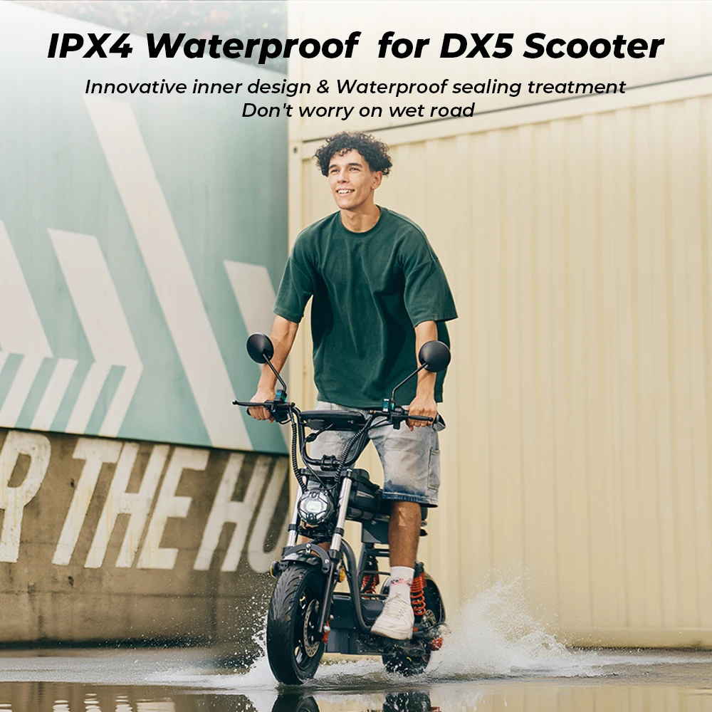 iScooter DX5 – Scuter Electric 1500W, Baterie 48V 15.6Ah, Roți 15”, Autonomie 72 km, Viteză 55 km/h, Suspensie Hidraulică [11]