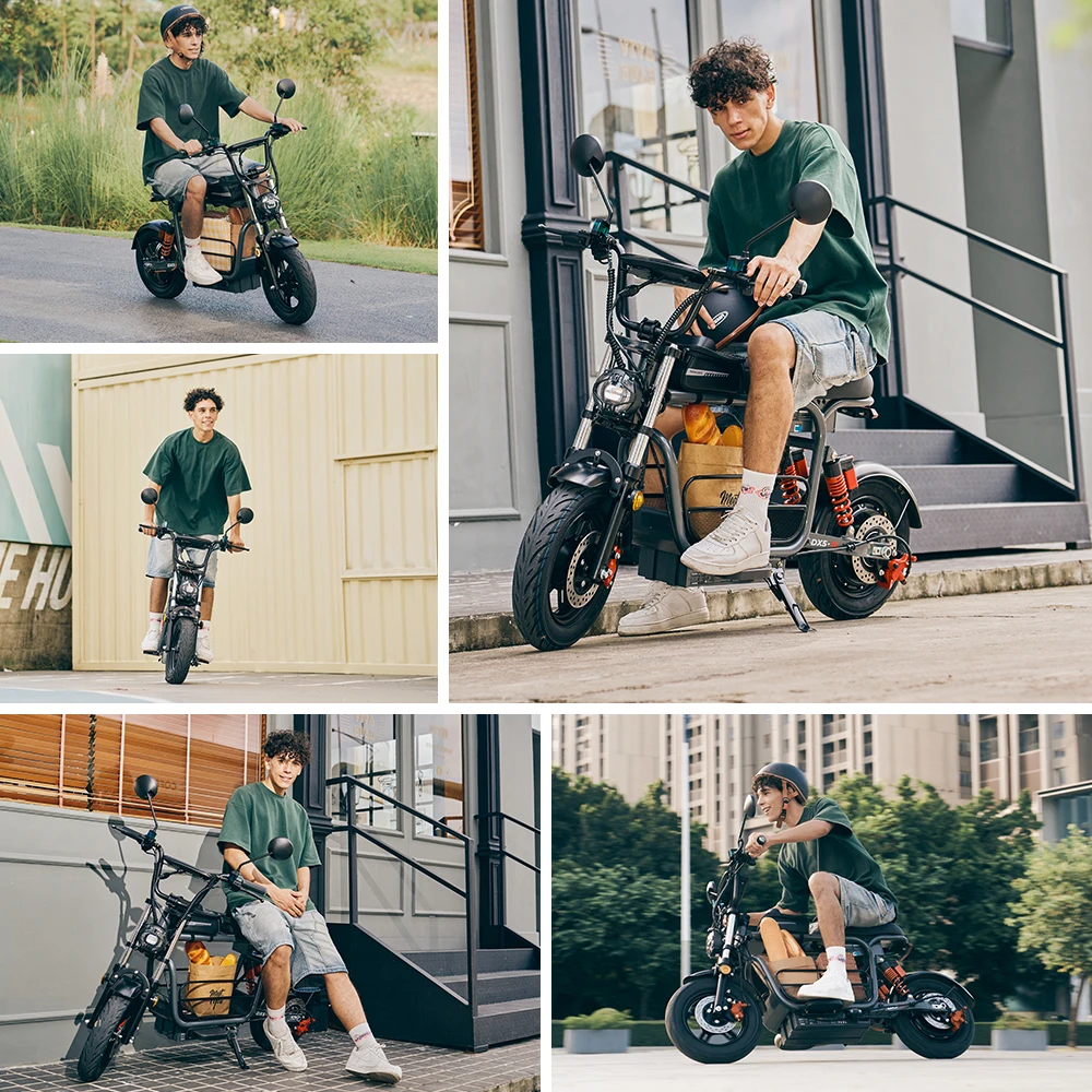 iScooter DX5 – Scuter Electric 1500W, Baterie 48V 15.6Ah, Roți 15”, Autonomie 72 km, Viteză 55 km/h, Suspensie Hidraulică [4]