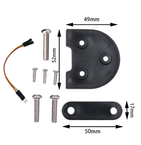 Kit complet conversie 10 inch pentru trotinetă electrică Xiaomi negru [4]